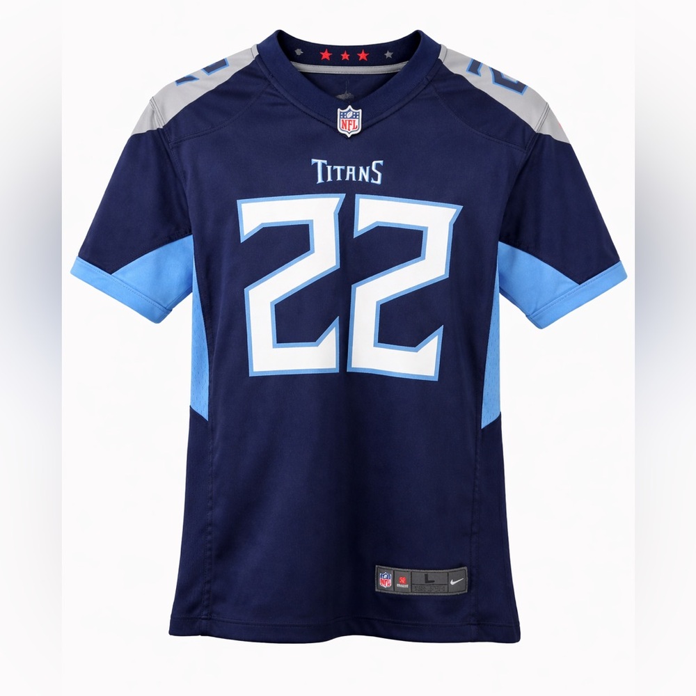 NFL Kids Titans Navy and Light Blue Jersey